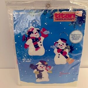 Vintage Felt Needlecraft Ornament Kit